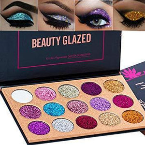 BEAUTY GLAZED™ 15 COLORS GLITTER MAKEUP